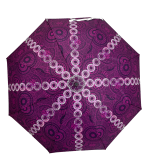 Annie Phillips Circles Folding Umbrella Purple