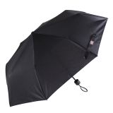 Gents Black Telescopic umbrella manual opening