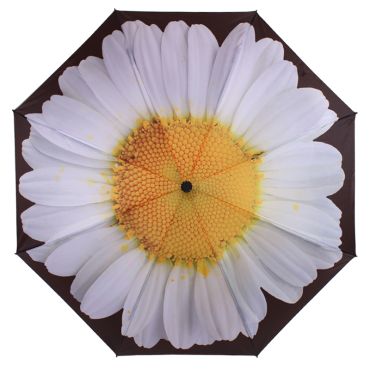 Everyday Reverse Folding Umbrella White Daisy