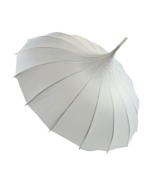 Boutique Classic Pagoda Umbrella in White